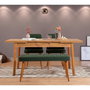 Hanah Home Santiago Atlantice -Green Conjunto de Comedor Extensible
